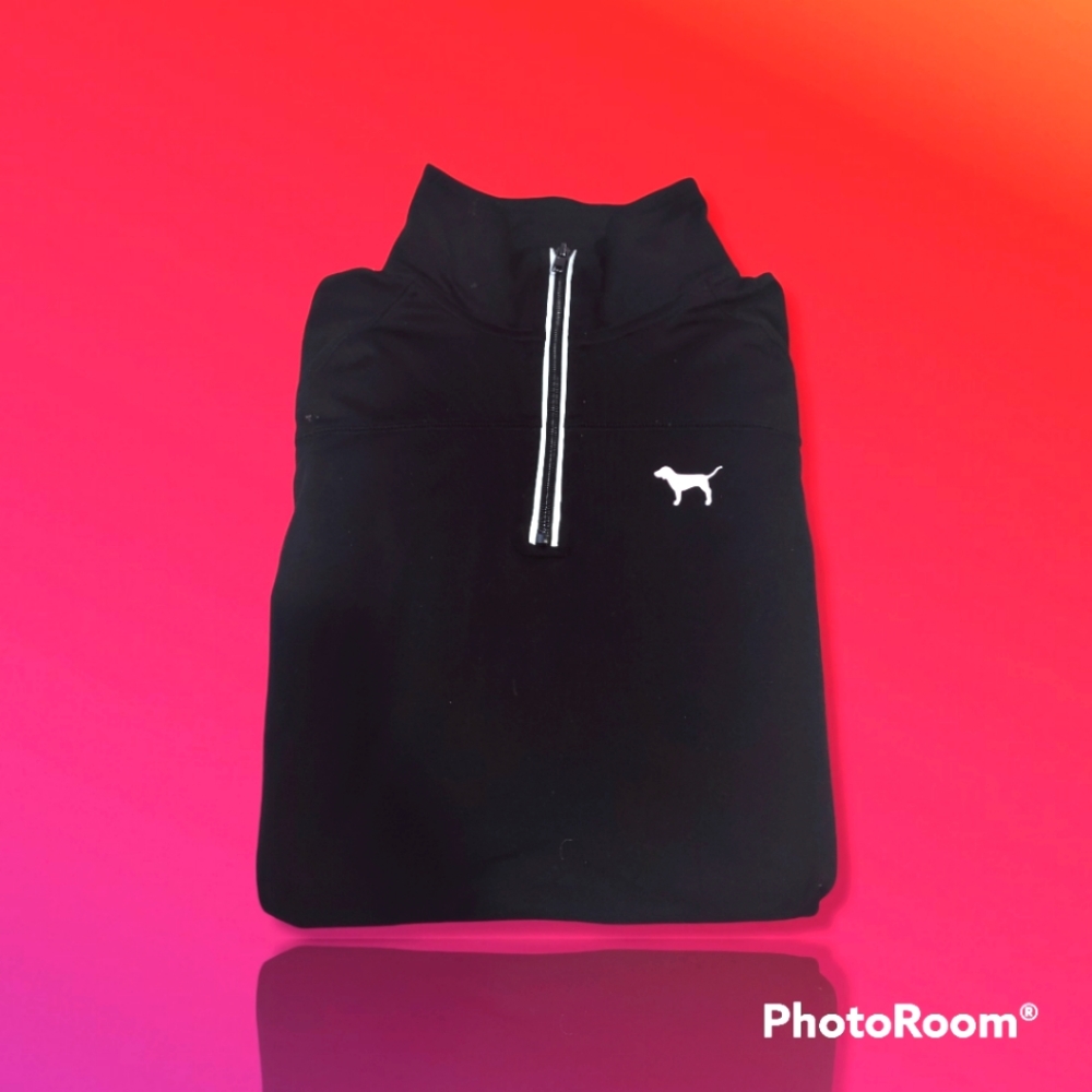 Pink pullover.